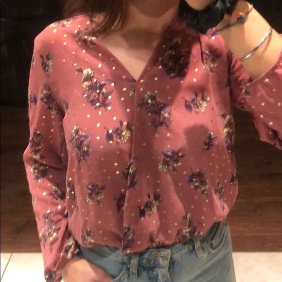 Flowy Dusty Pink Blouse - Picture 2 of 8